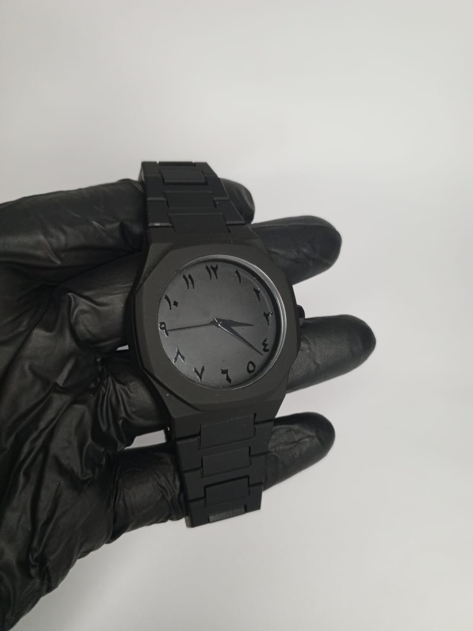 Original Black Arabic Aura Watch With Fiber Material